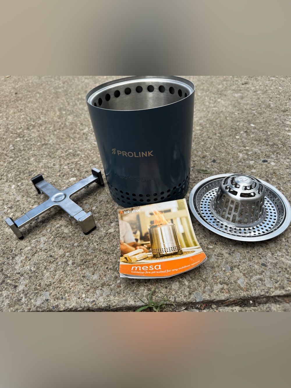 Solo Stove Mesa Tabletop Smokeless Fire Pit With Stand Bag Branded Prolink